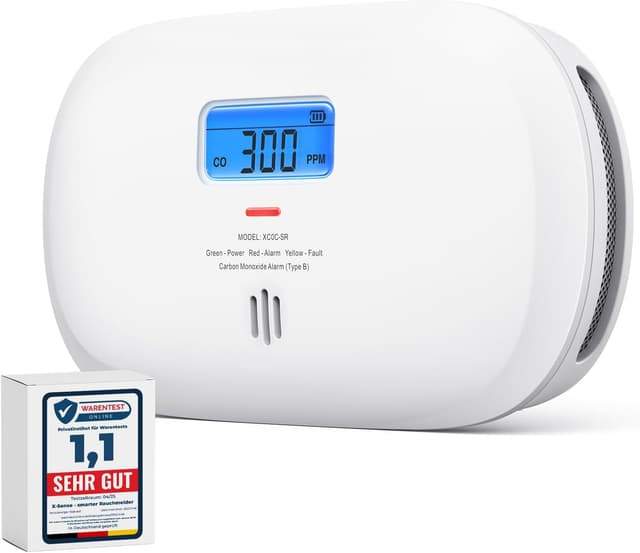 Detalle de X-Sense Détecteur de monoxyde de carbone autonome XC0C-SR (pile remplaçable, durée de vie 10 ans)