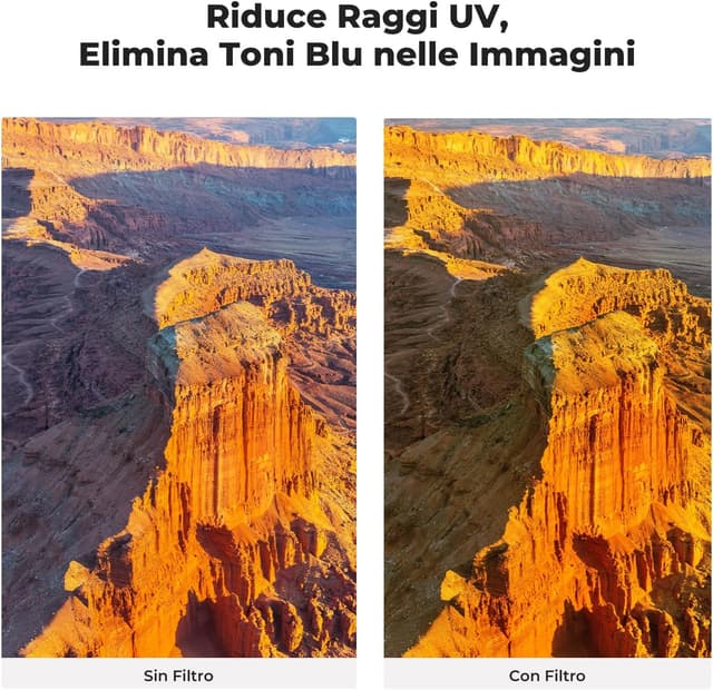 Detalle 2 de K&F CONCEPT 55mm Nano-Xcel Filtro UV MCUV in vetro ottico con 28 strati Nano per protezione e nitidezza