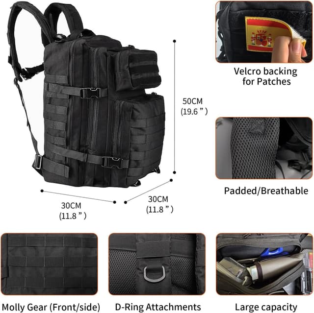 Thumbnail 4 de Oreunik Mochila Militar 45L impermeable