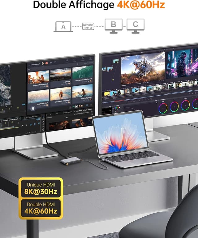 Thumbnail 2 de Docking station NOVOO 10 en 1