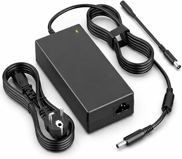 Detalle de 65-W-Laptop-Ladekabel (Netzteil) für Dell – kompatibel u. a. mit Inspiron & Latitude (19,5 V, 65 W max)