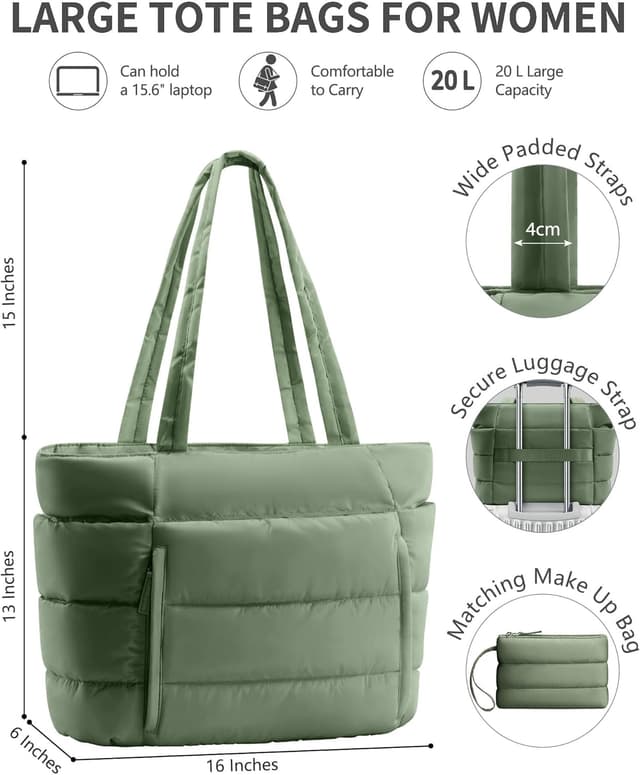 Detalle de Puffer Tote Bag for Women ⌛