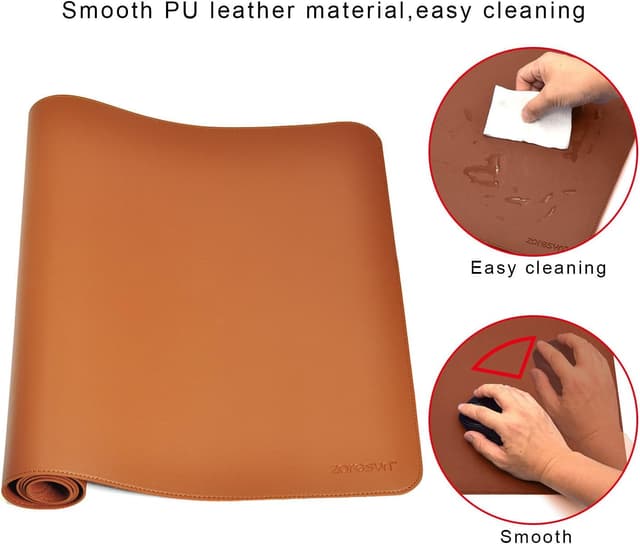 Detalle de Schreibtischunterlage ZORESYN XL 90x40 cm PU-Leder