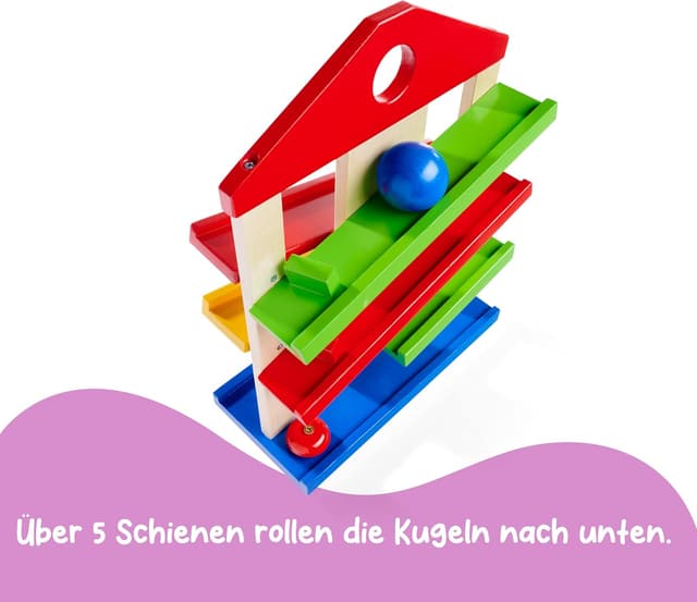 Detalle 2 de Eichhorn Kugelbahn-Haus 4-teilig