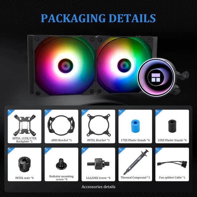 Thumbnail 5 de Thermalright Frozen Notte 240 ARGB V2 cooler