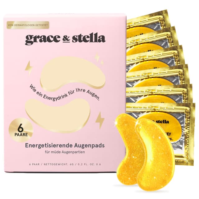 Imagen de grace & stella Augenpads Gold 6 Paare 🎭 en OfertitasTOP