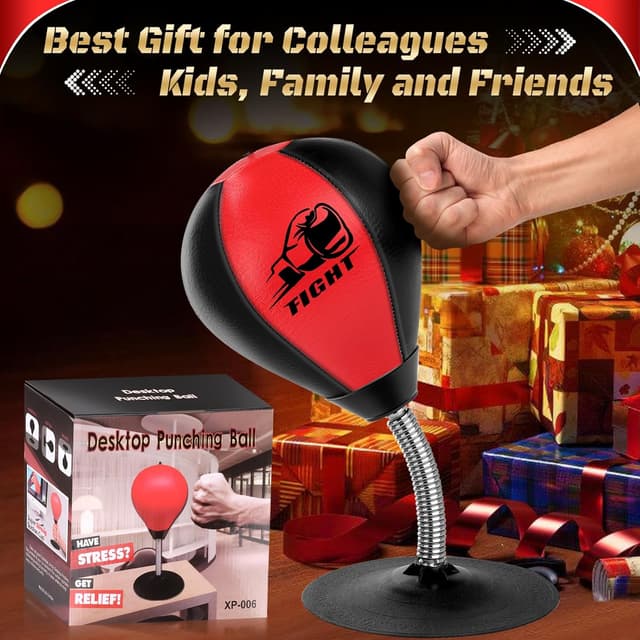 Thumbnail 6 de NZQXJXZ Desktop Punching Bag stress buster with suction cup and speed balls