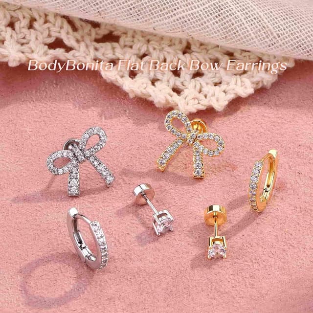 Thumbnail 5 de Bodybonita Schleife Ohrringe 3er Set 3 Paar đ