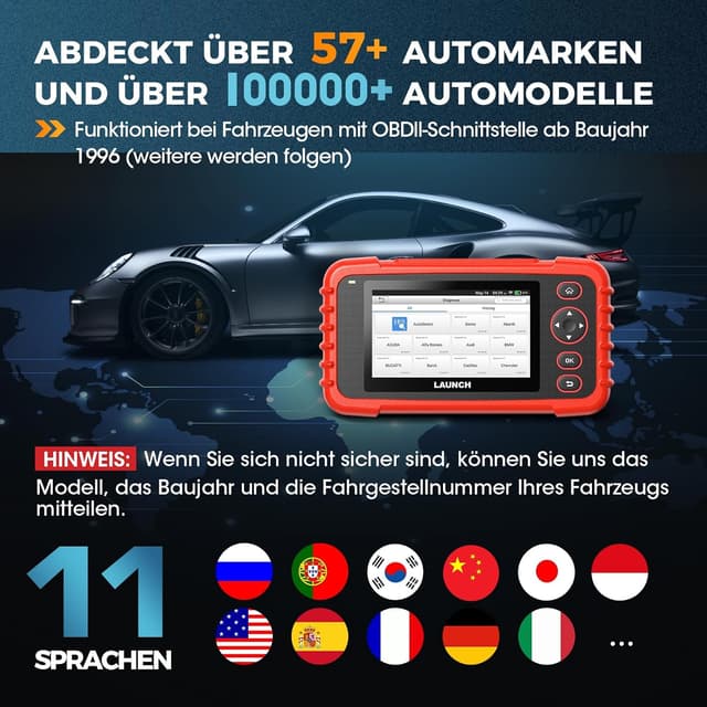 Thumbnail 5 de LAUNCH CRP123X V3.0 Diagnosegerät OBD2 4‑Systeme