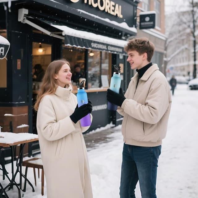 Thumbnail 5 de HoneyHolly Botella Acero Inoxidable 1 L, termo sin BPA 🚰