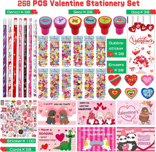 Detalle 2 de Phaorui 260pcs Valentine Gifts for Kids