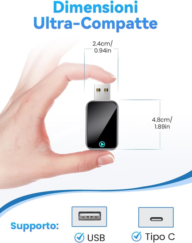 Detalle 2 de Alltotive S2 Mini adattatore CarPlay wireless per iPhone