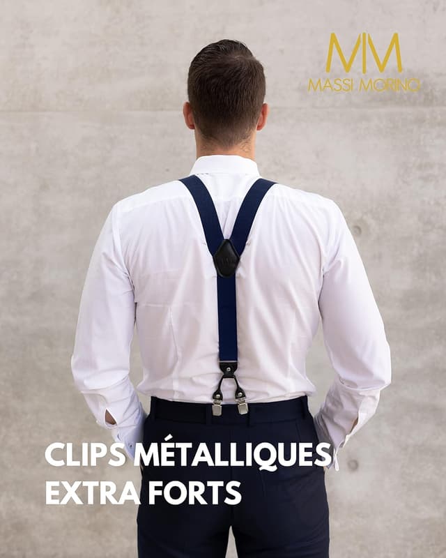 Thumbnail 3 de Massi Morino Bretelles avec noeud papillon