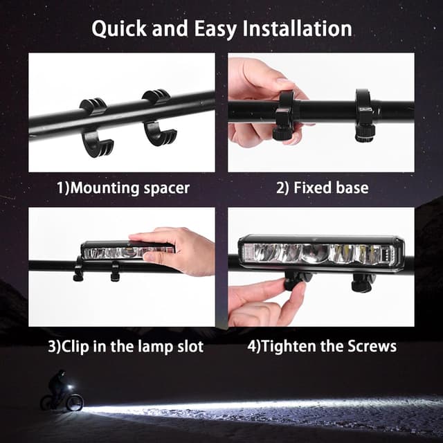 Thumbnail 6 de Super Bright 6LED Rechargeable Bike Light 3250 lm