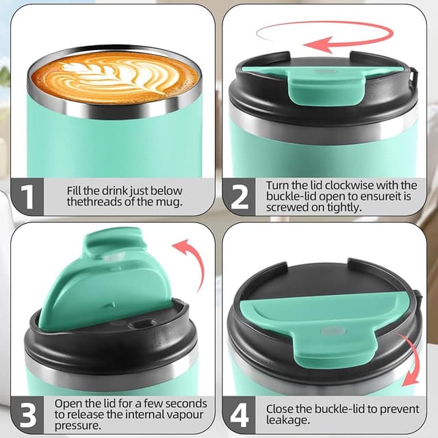 Thumbnail 4 de HoneyHolly Termo Café 600 ml, vaso térmico hermético