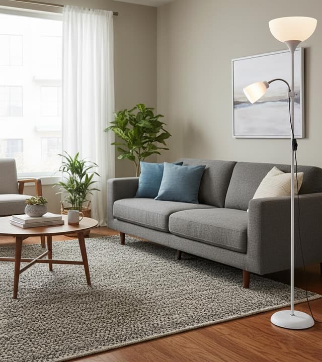 Thumbnail 6 de BEL AIR HOME Varese Lámpara de Pie Moderna 💡 178cm Blanco