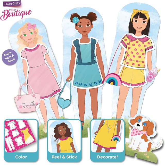 Detalle 2 de PaperCraft Sweet Boutique paper dolls 3+ 🎨