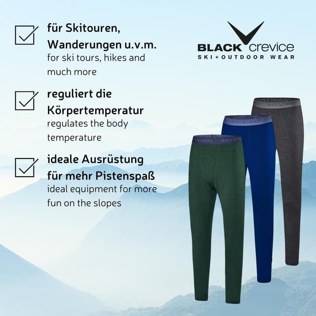 Detalle 1 de Leggings mérinos thermorégulateurs Homme 180