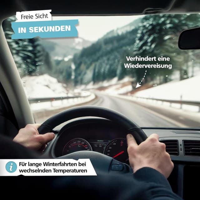 Detalle de SPRINGER RX5270 Scheibenenteiser-Spray (750 ml) – selbsttätig gegen Eis, Raureif & Schnee, Made in Germany