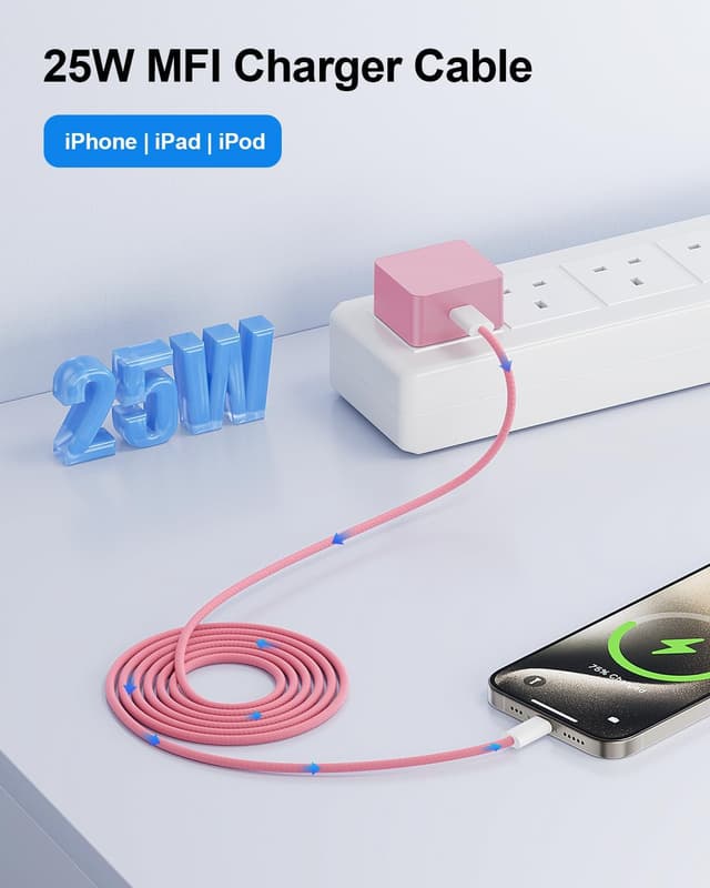 Thumbnail 4 de Fast Charge 25W PD iPhone Charger 2M