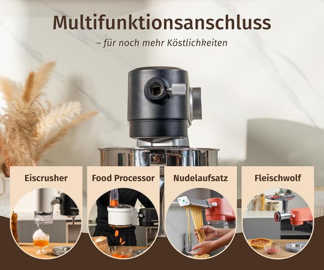 Detalle de Kraftsman Küchenmaschine für Brotteig mit 5-L-Schüssel