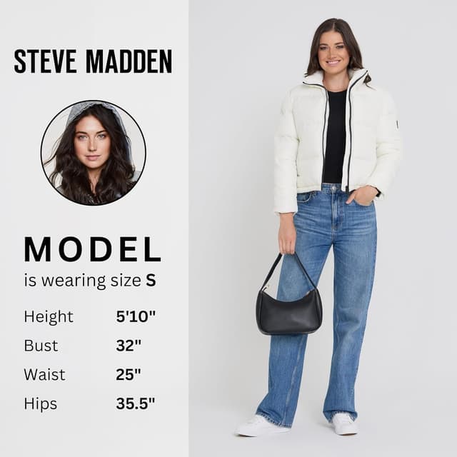 Detalle 2 de Steve Madden Cropped Puffer Jacket