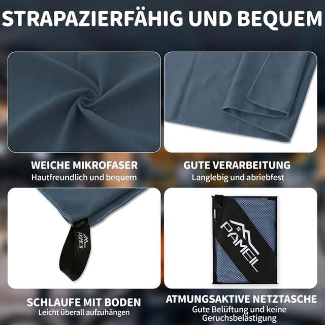 Thumbnail 4 de Pameil Mikrofaser Handtuch 160x80 cm 🏖