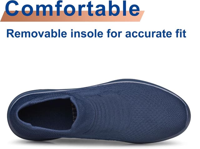 Detalle de Womens Slip On Trainers Walking Shoes – Non-slip, breathable workout & walking trainers