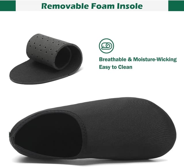 Detalle de SAGUARO Scarpe da Scoglio asciugatura rapida con suola antiscivolo e 7 fori di drenaggio (7 fori) Gr. 36-47