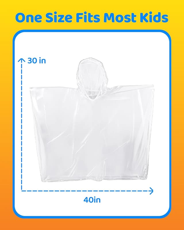 Detalle 1 de Kids rain poncho pack, 6 to 24
