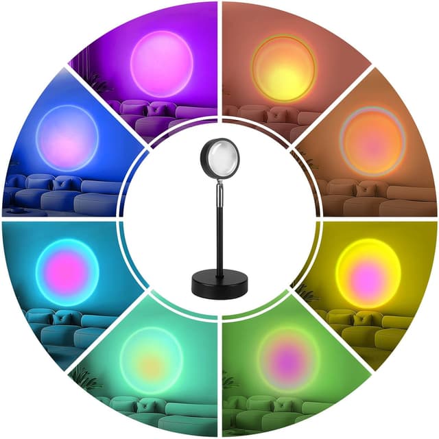 Detalle 2 de Sunset Lamp Projection 16 colour, USB