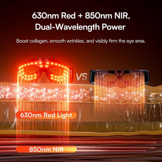 Detalle 2 de INIA Red Light Therapy Eye Mask 96 LEDs