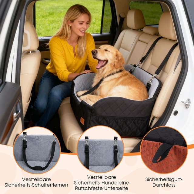 Thumbnail 2 de Asiento de Coche para Perros 25 kg 2 Perros