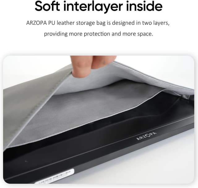 Detalle 2 de ARZOPA 16.1" Portable Monitor Sleeve Bag