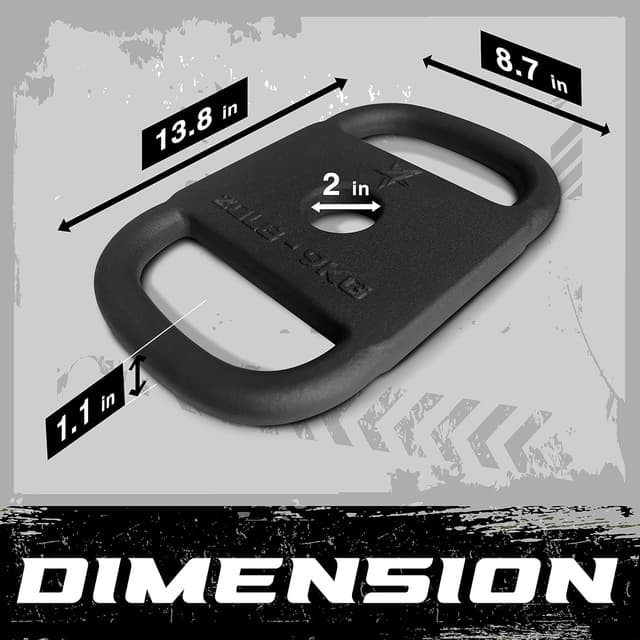 Detalle 2 de Yes4All Ruck-Gewichtsplatten aus Gusseisen für Rucksack-Training, Swings und Kniebeugen