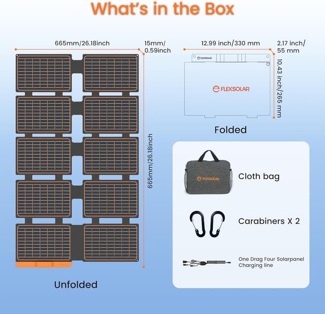 Thumbnail 2 de FlexSolar 100W Portable Solar Panel ☀