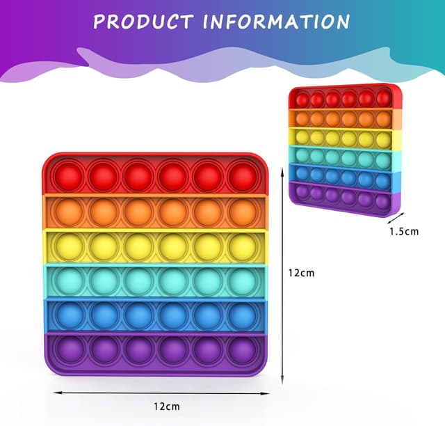 Thumbnail 2 de Bdwing Push and Pop Bubble Sensory Fidget Toy 12,5 cm