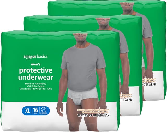 Imagen de Amazon Basics Incontinence Underwear XL 48-pack en OfertitasTOP