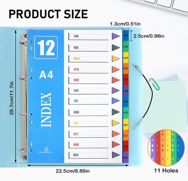 Detalle de XHDA J-D Part Dividers A4 10 Pack