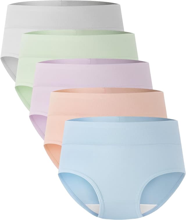 Imagen de BAMBOO COOL Women's High-Waisted Briefs 5-Pack 🩲 en OfertitasTOP