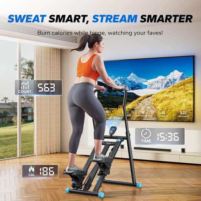 Detalle 2 de MERACH Upgraded Stair Stepper Exercise Machine for Home Gym (Foldable Vertical Stair Climber)