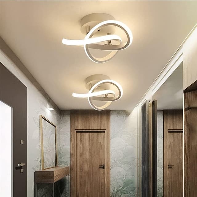 Detalle de EIDISUNY 22W LED Flush Mount Ceiling Light (3000K) – Warm White for Hallway, Kitchen & Bedroom