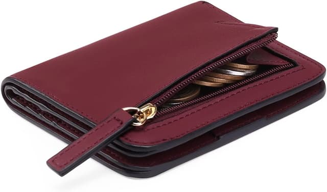 Imagen de GAEKEAO Women’s RFID Blocking Leather Compact Bi-fold Wallet with ID Window en OfertitasTOP