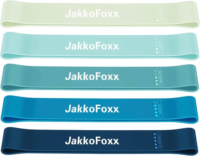 Detalle de JAKKOFOXX Resistance Loop Exercise Bands set of 5 (5 resistance levels)