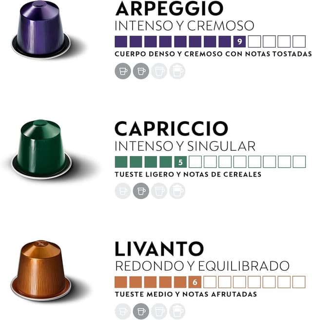 Detalle 2 de Nespresso Original Café ☕️ Pack 200 Cápsulas Variadas