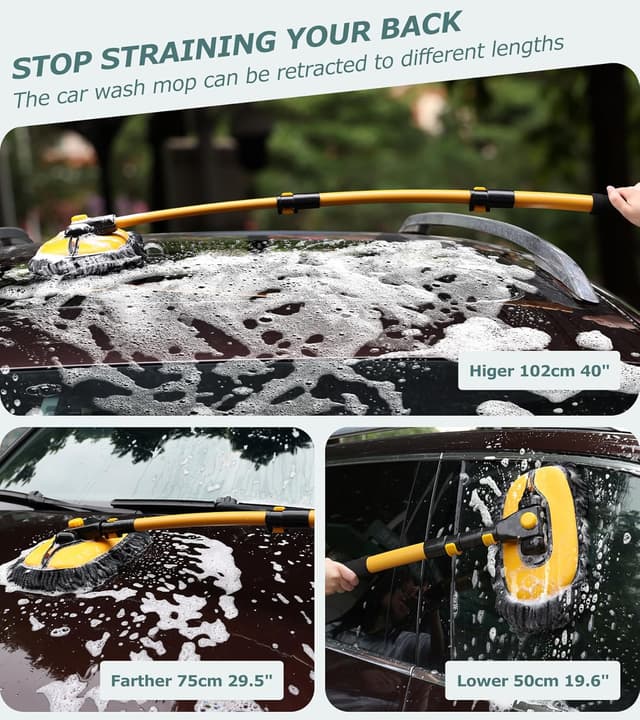 Thumbnail 3 de innhom 15° Curve Car Wash Brush 50-102cm