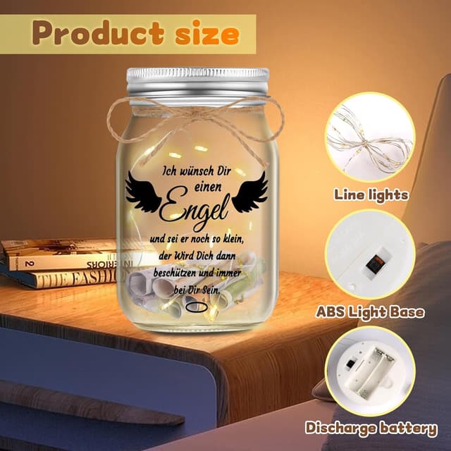 Detalle 2 de LED Flaschenlicht Konfirmationsgeschenk 50 Ringe