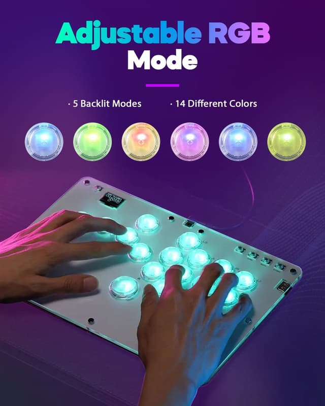 Detalle 1 de Sehawei R16 Arcade Stick 16 Tasten