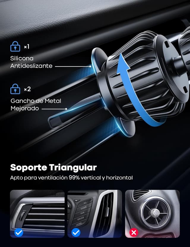 Thumbnail 4 de Lamicall Soporte MagSafe para coche 360°