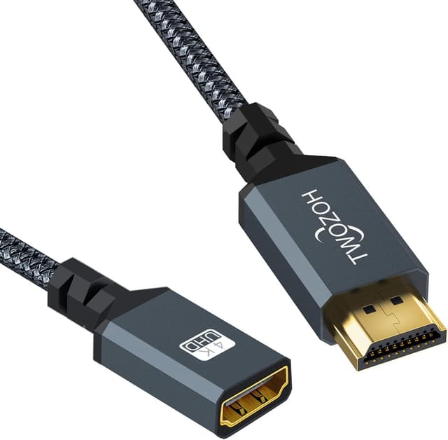 Detalle de Twozoh HDMI 2.0 extension cable 2m
